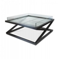 Кавовий журнальний столик у стилі Loft NS-568 500x1000x1000 мм Черный