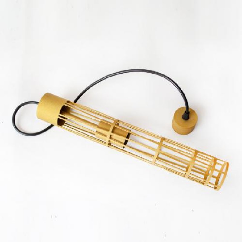 Світильник підвісний MSK Electric Flow у стилі лофт під лампу Е27 золото MR 6040 GD