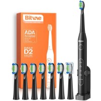 Електрична зубна щітка Bitvae D2 8 насадок Black (BV-D2-b-cup)