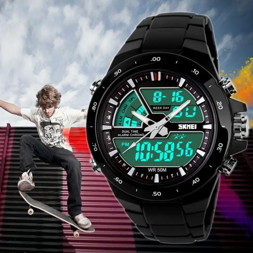 Чоловічий годинник Skmei 1016 Shark Black Чоловічий годинник Skmei 1016 Shark Black