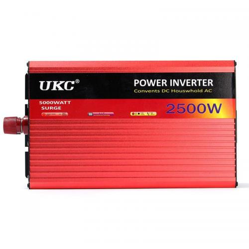 Перетворювач напруги інвертор UKC Surge 2500W DC/AC 24V-220V c функцією плавного пуску (3_00382)
