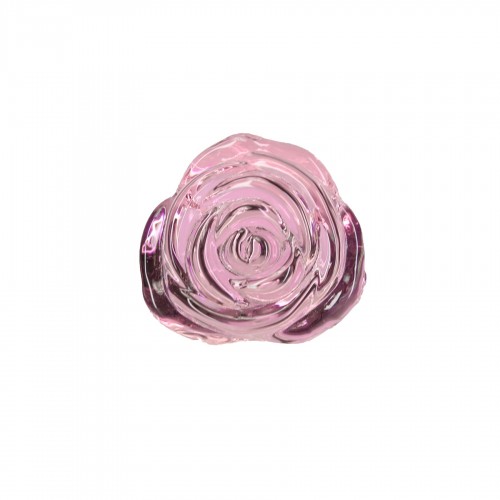 Скляна анальна пробка Pillow Talk Rosy Luxurious Glass Anal Plug, ⌀3,3 см, віброкуля в подарунок в інтернет супермаркеті PbayMarket!