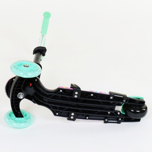 Самокат Best Scooter PU колеса, що світяться 5 в 1 Flowers 54 х 14 см Різнокольоровий (84219) Самокат Best Scooter PU колеса, що світяться 5 в 1 Flowers 54 х 14 см Різнокольоровий (84219)