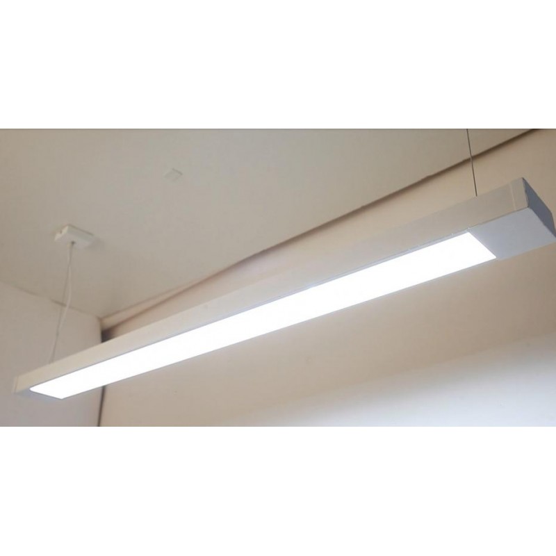 Світильник лінійний підвісний 125 см MSK Electric Office під дві led-лампи G-13 SL-120-2T8 WH