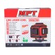 Рівень лазерний MPT PROFI H360+2хV360 3 лазерні головки GREEN 0.3 мм/м 45 м Li-ion тринога сумка MLL1207