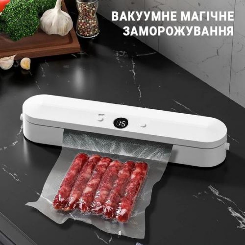 Вакуумний пакувальник для дому Inspire SJT-618 120W White