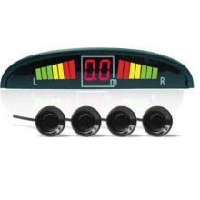 Парктронік паркувальна система авто 4 датчики Спартак 8,8 х 5,8 х 2,5 см Чорний