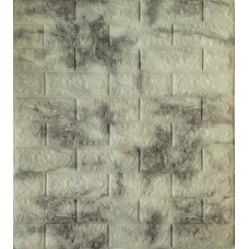 Самоклеюча декоративна 3D панель Loft-Expert мармур сірий камінь 700x770x5 мм