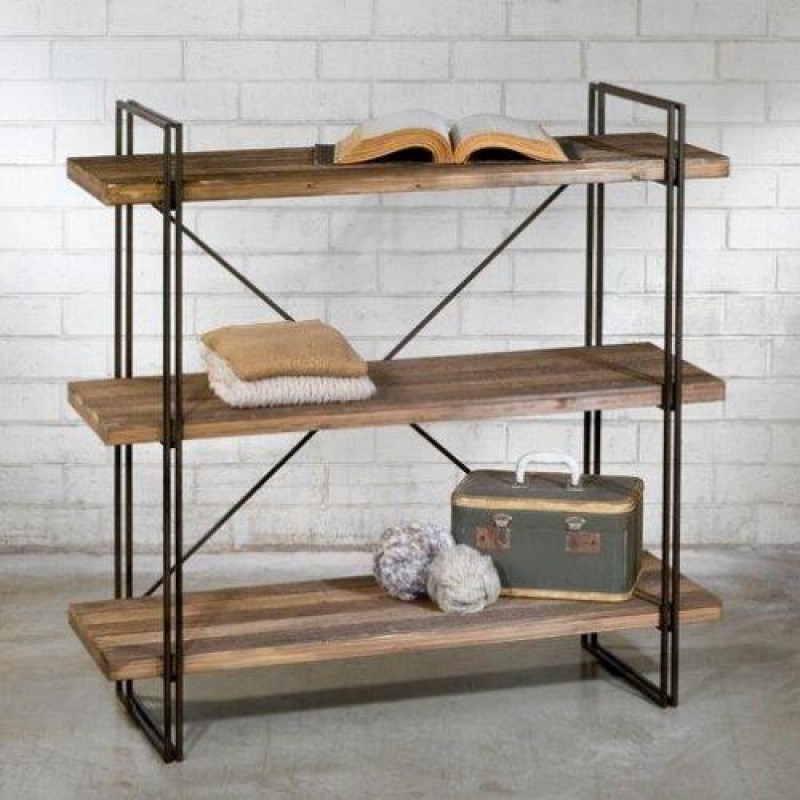 Консоль для дому в стилі Loft NS-423 830x600x250 мм Черный