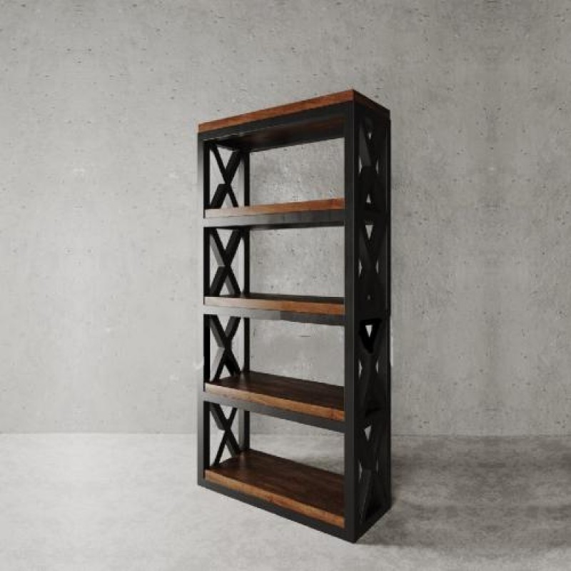 Стелаж для зберігання в стилі Loft NS-1783 1880x800x300 мм Черный