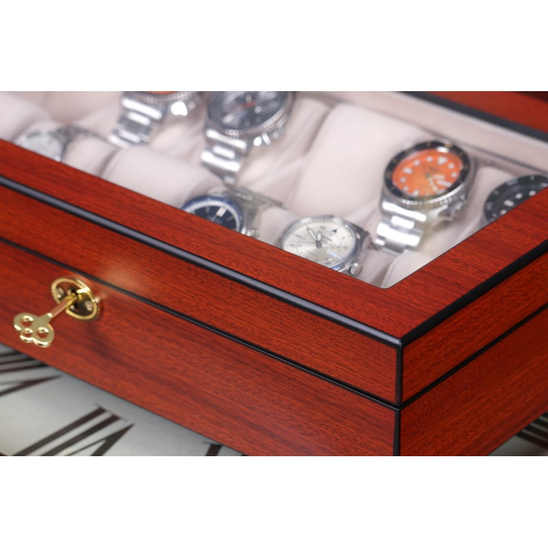 Скринька для зберігання годинників Salvadore Бордовий WB/1087/12.C