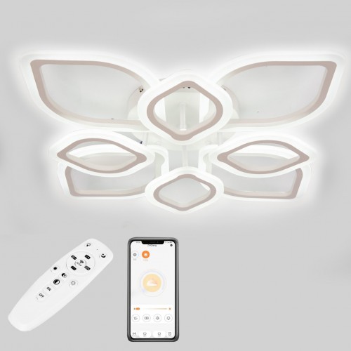 Стельова LED люстра Sunlight 19511/4+4 Білий