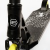 Самокат трюковий пеги алюмінієвий диск та дека колеса Best Scooter Reactor HIC-система PU Black and yellow (112771)