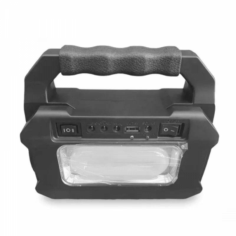 Ручний прожектор ліхтар із повербанком GDPlus GD-8080 4000 мА/год із сонячною панеллю/лампою (1988420937)