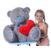 Плюшевий ведмедик з серцем Mister Medved Me to You 100 см Сірий (094)