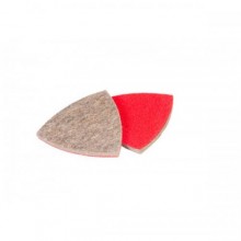 Насадка трикутна повстяна грубошерста на липучці для реноватора MASTERTOOL 85 мм 10 шт 08-6598