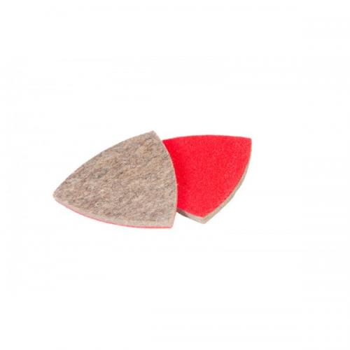 Насадка трикутна повстяна грубошерста на липучці для реноватора MASTERTOOL 85 мм 10 шт 08-6598 Насадка трикутна повстяна грубошерста на липучці для реноватора MASTERTOOL 85 мм 10 шт 08-6598