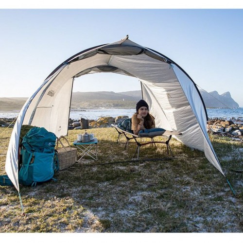 Ліжко туристичне розкладне Naturehike NH19JJ006 190х65х38 см Бежевий (2417562474)