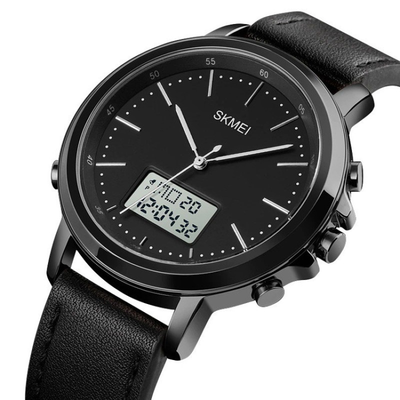 Чоловічий спортивний наручний годинник Skmei 1652 Чорний