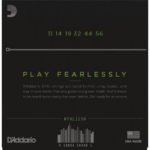 Струни для електрогітари D'Addario NYXL1156 Medium Top / Extra Heavy Bottom 11/56 Струни для електрогітари D'Addario NYXL1156 Medium Top / Extra Heavy Bottom 11/56
