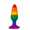 Силіконова анальна пробка Wooomy Hiperloo Silicone Rainbow Plug M, діаметр 2,9 см, довжина 11 см в інтернет супермаркеті PbayMarket!