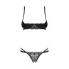 Комплект Obsessive Nutris 2-pcs crotchless set XS/S