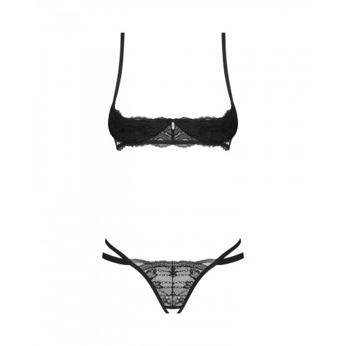 Комплект Obsessive Nutris 2-pcs crotchless set XS/S