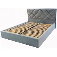 Ліжко двоспальне BNB Dracar Comfort 160 x 190 см Simple З підйомним механізмом та нішою для білизни Синій