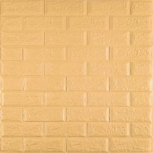 3D панель самоклеюча цегла Жовто-пісочна цегла 700x770x5мм (009-5) Sticker Wall SW-00000028