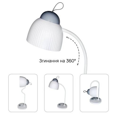 Настільна лампа Weidasi WD-6075 5W 371lm USB 5V White Настільна лампа Weidasi WD-6075 5W 371lm USB 5V White