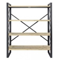 Стелаж для зберігання в стилі Loft NS-1879 1230x800x300 мм Черный