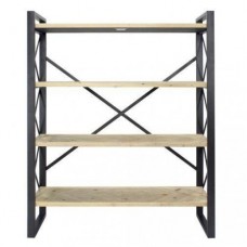 Стелаж для зберігання в стилі Loft NS-1879 1230x800x300 мм Черный