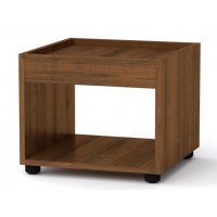 Квадратний стіл журнальний 1 Компанит МГ 6 42х42х35 см горіх Квадратний стіл журнальний 1 Компанит МГ 6 42х42х35 см горіх