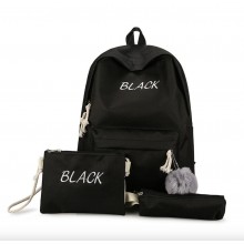 Рюкзак 5 в 1 шкільний для дівчинки Hoz блакитний Sugebag (набір: рюкзак, шоппер, пенал, сумочка, гаманець) (SK001668)