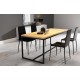 Обідній стіл у стилі Loft NS-1150 780x2000x900 мм Черный