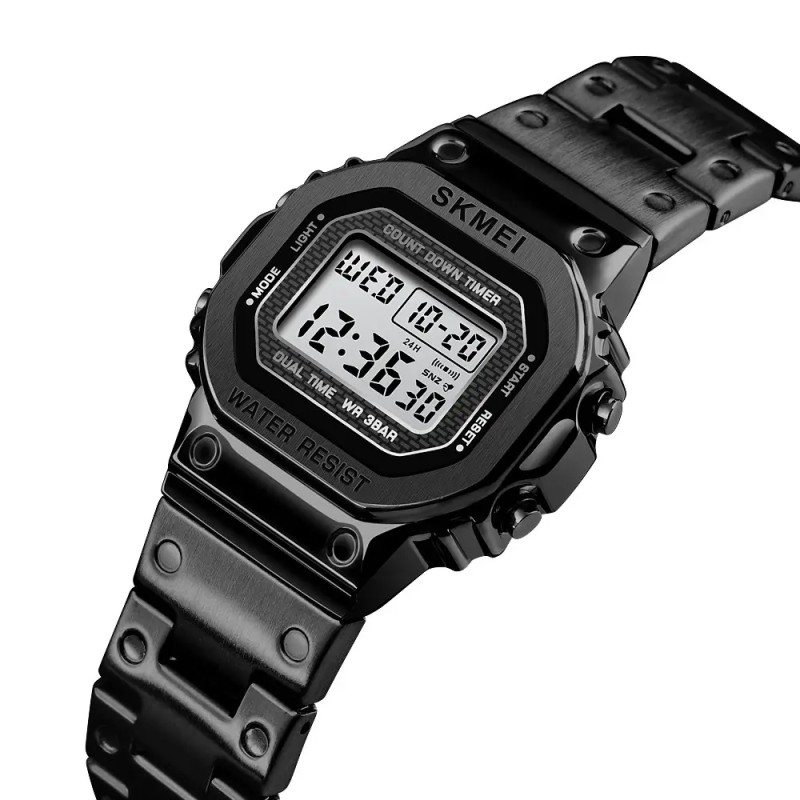 Жіночий спортивний годинник Skmei 1433 Singapore Чорний