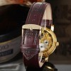 Наручний годинник жіночий Winner Gold Brown Золотий (844)