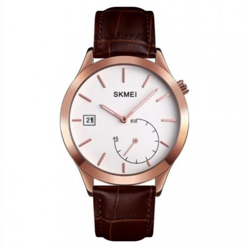 Чоловічий кварцовий годинник Skmei 1581 Prestige коричневий Чоловічий кварцовий годинник Skmei 1581 Prestige коричневий