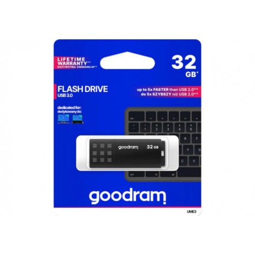 Флеш-накопичувач USB3.0 32GB GOODRAM UME3 Black (UME3-0320K0R11) в інтернет супермаркеті PbayMarket!