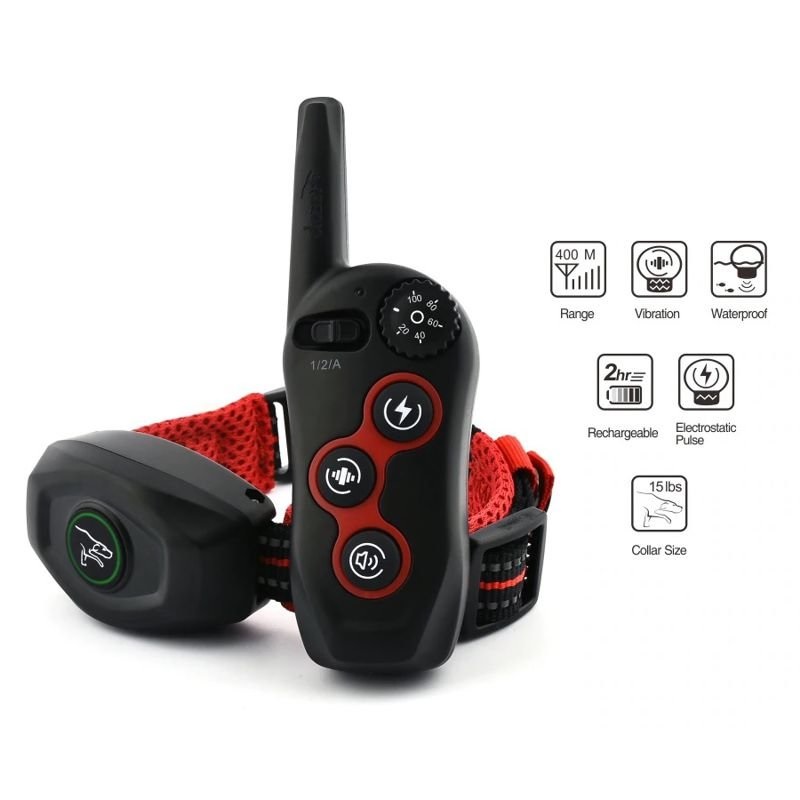 Електронний ошийник для дресирування собак + антилай 2 в 1 Dobe DB 400 (розмір XL 53-63 см)
