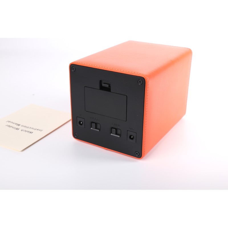 Шкатулка Salvadore для підзаводу 1 годинника MBPU/411/OR 11х11х17,5 см Помаранчево-чорний