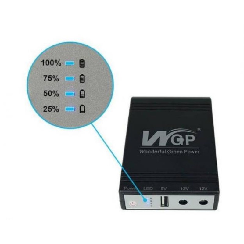 Джерело безперебійного живлення XoKo WGP 8800mAh 5-12V XK-WGP-8800 Чорний (2388202376)