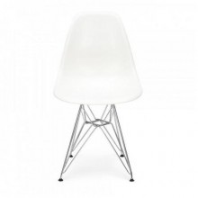 Стілець SDM Тауер хромований/пластик Білий (hub_GVuy21767)