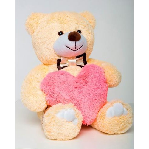 Плюшевий ведмедик з серцем Mister Medved Майк 85 см Бежевий (026) Плюшевий ведмедик з серцем Mister Medved Майк 85 см Бежевий (026)