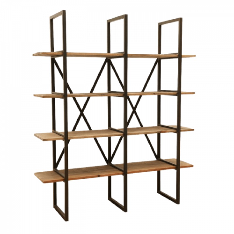 Стелаж для зберігання в стилі Loft NS-1669 1830x1400x300 мм Черный