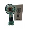 Вентилятор ручний акумуляторний Mini Fan ZB088C USB Синьо-бірюзовий