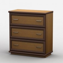 Комод Тиса Мебель АКМ-4 1 Лісовий горіх 75x45x75 см