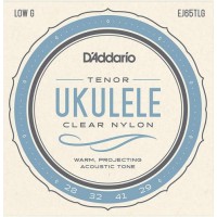 Струни для укулеле D'Addario EJ65TLG Clear Nylon Tenor Ukulele Strings 28/29 Струни для укулеле D'Addario EJ65TLG Clear Nylon Tenor Ukulele Strings 28/29