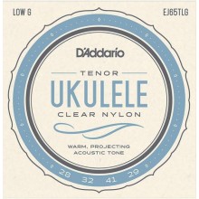 Струни для укулеле D'Addario EJ65TLG Clear Nylon Tenor Ukulele Strings 28/29