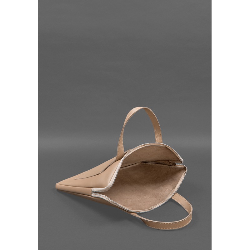 Шкіряний чохол з ручками для ноутбука 13 дюйм Світло-бежевий BlankNote